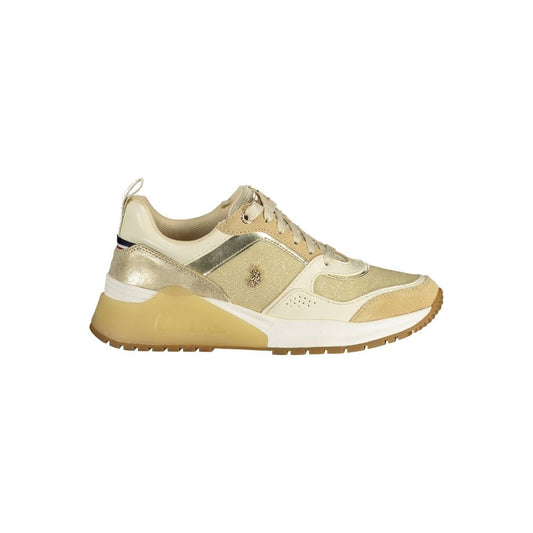 US POLO ASSN. Goldener Polyester-Sneaker