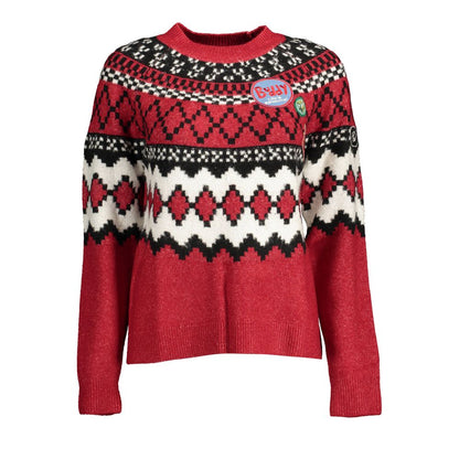 Desigual Roter Polyesterpullover