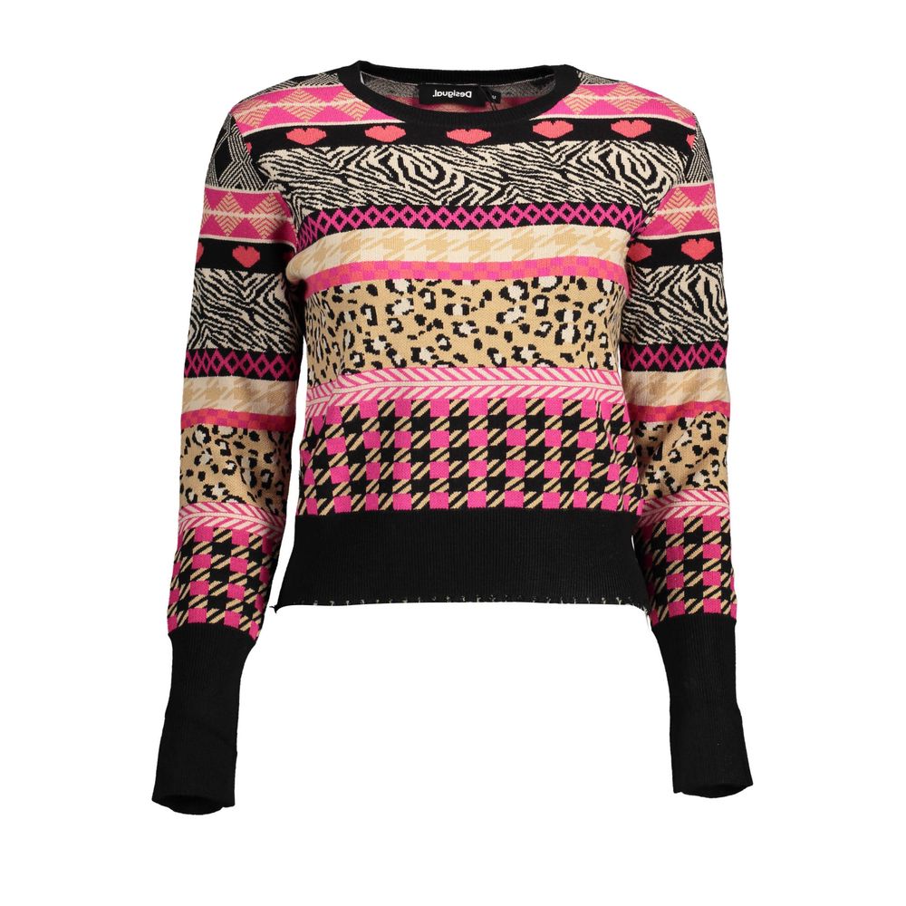Desigual Schwarzer Polyesterpullover