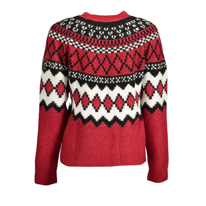 Desigual Roter Polyesterpullover