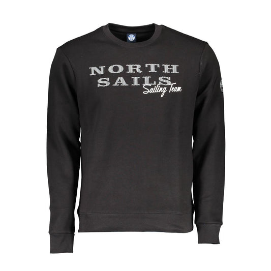 North Sails Herrenpullover aus schwarzer Baumwolle