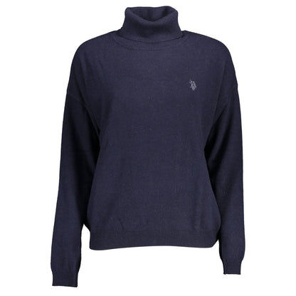 US POLO ASSN. Blauer Wollpullover