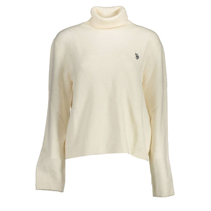 U.S. POLO ASSN. White Nylon Sweater