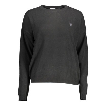 US POLO ASSN. Schwarzer Wollpullover