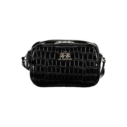 La Martina Schwarze Polyethylen-Handtasche