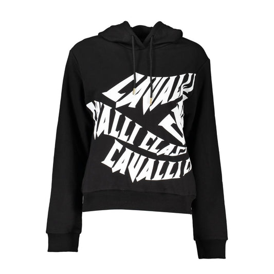 Schwarzes Baumwoll-Sweatshirt Cavalli Class