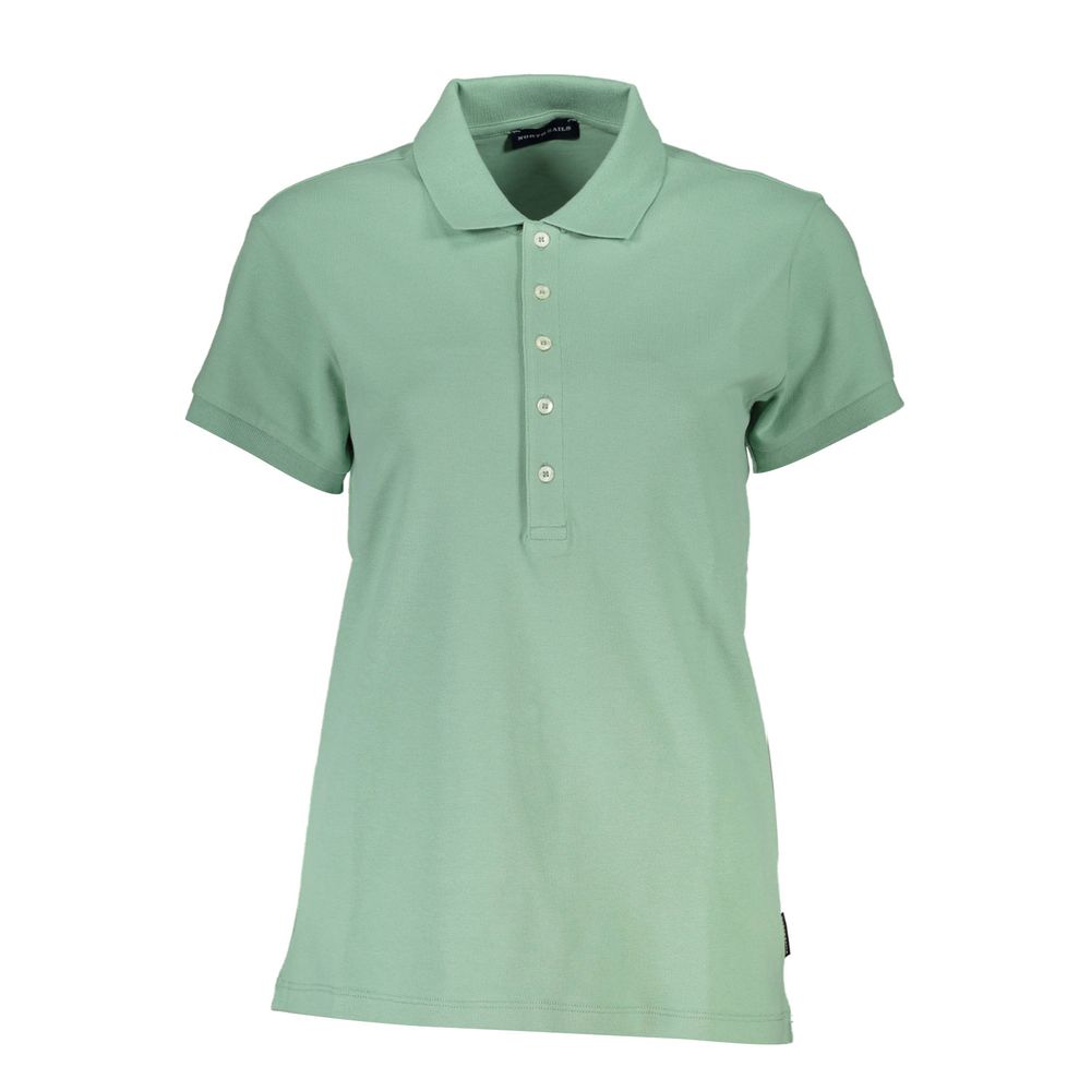 Grünes Poloshirt aus Baumwolle von North Sails