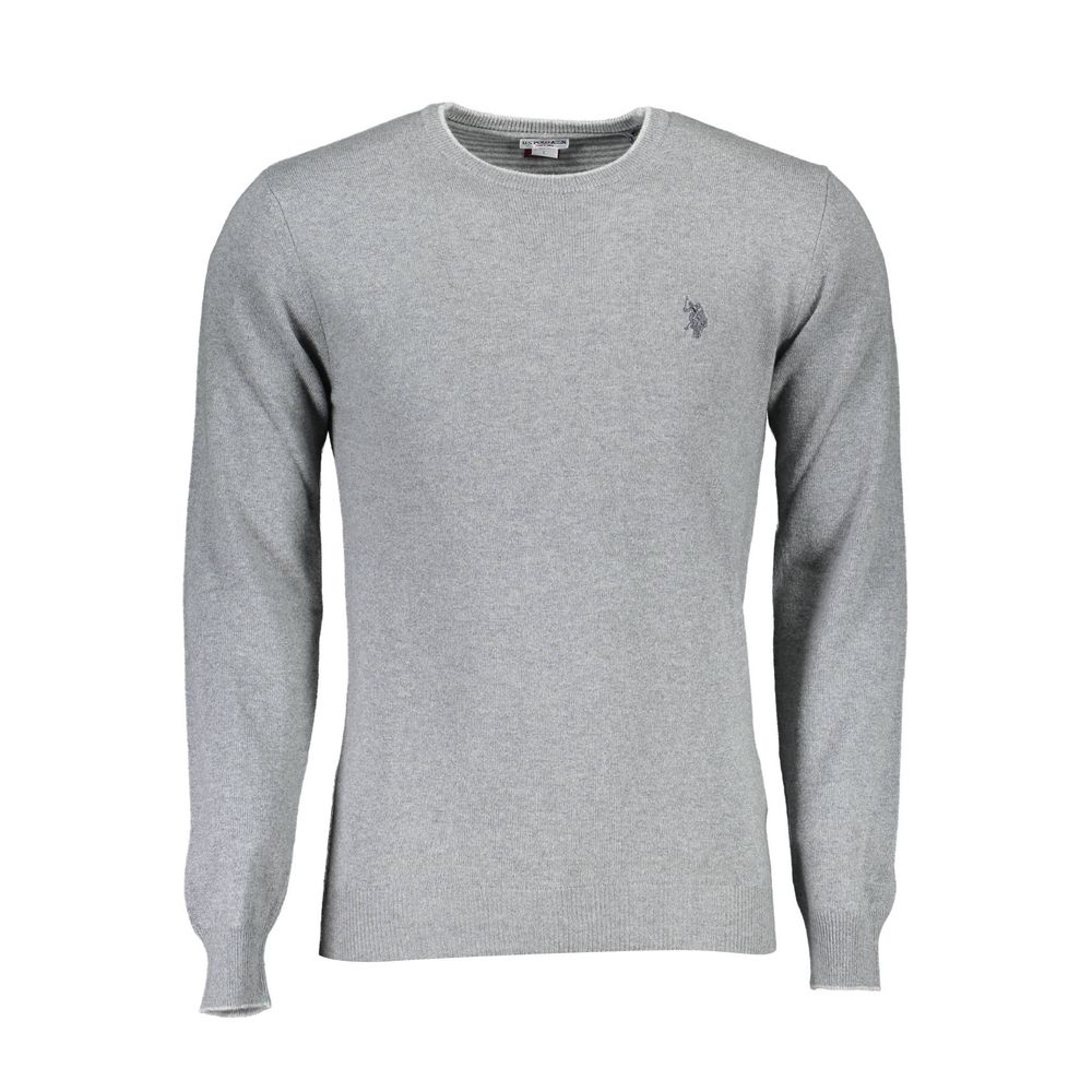 US POLO ASSN. Grauer Wollpullover