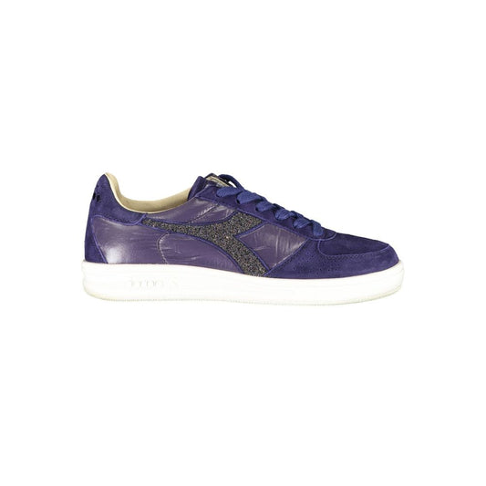 Diadora – Blauer Stoff-Sneaker