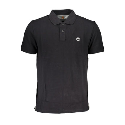 Schwarzes Poloshirt aus Baumwolle von Timberland
