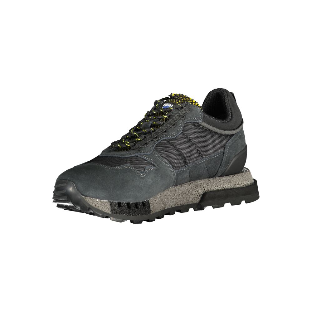 Blauer schwarzer Polyester-Sneaker