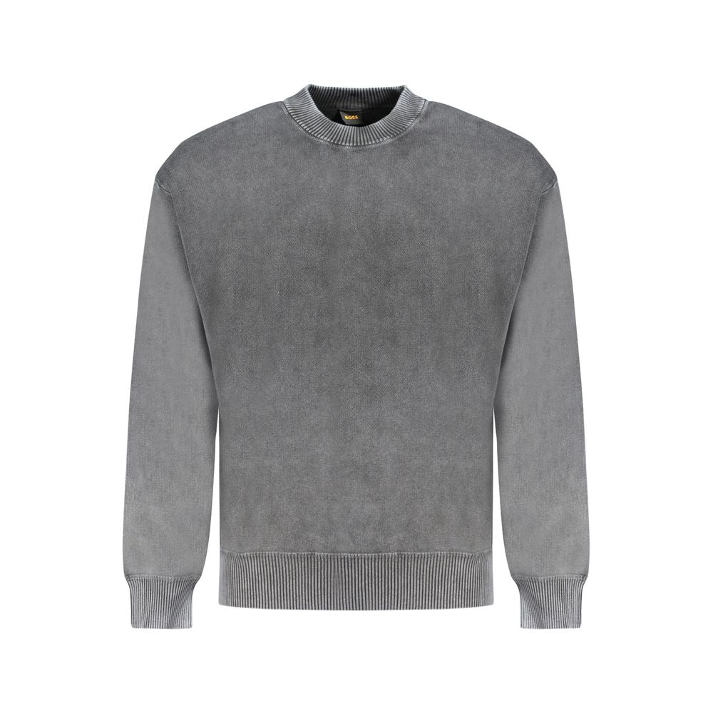 Hugo Boss Schwarzer Baumwollpullover