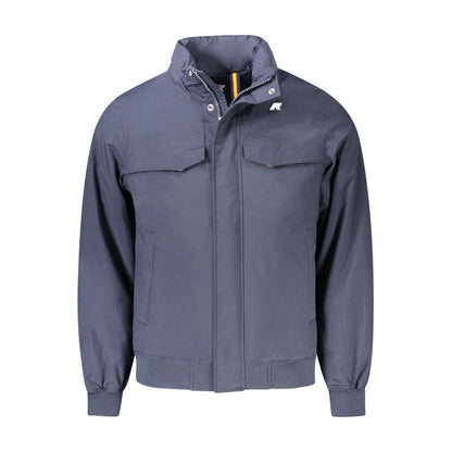 K-WAY Blaue Polyamid-Herrenjacke