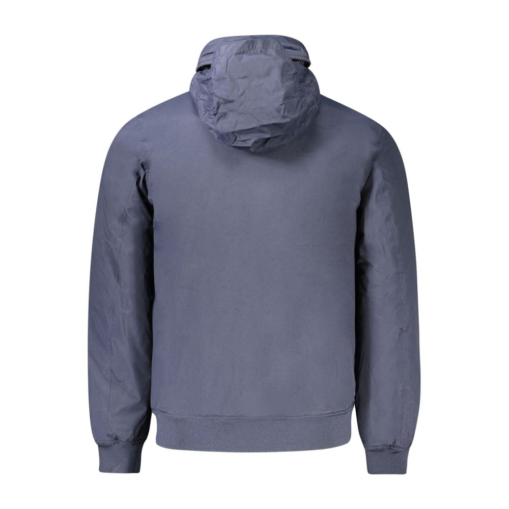 K-WAY Blaue Polyamid-Herrenjacke