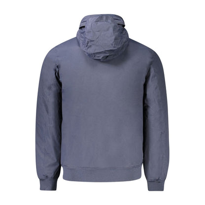 K-WAY Blaue Polyamid-Herrenjacke