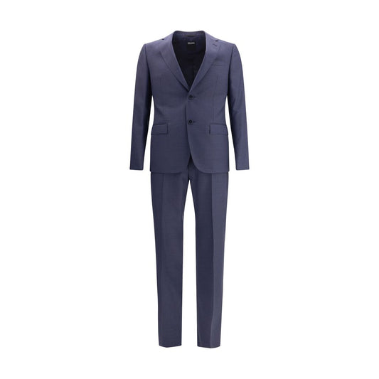 ZEGNA Blue Wool Two-Piece Suit
