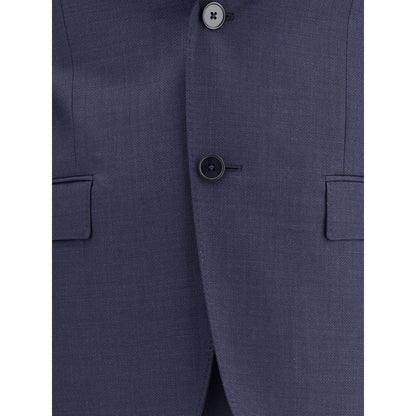 ZEGNA Blue Wool Two-Piece Suit