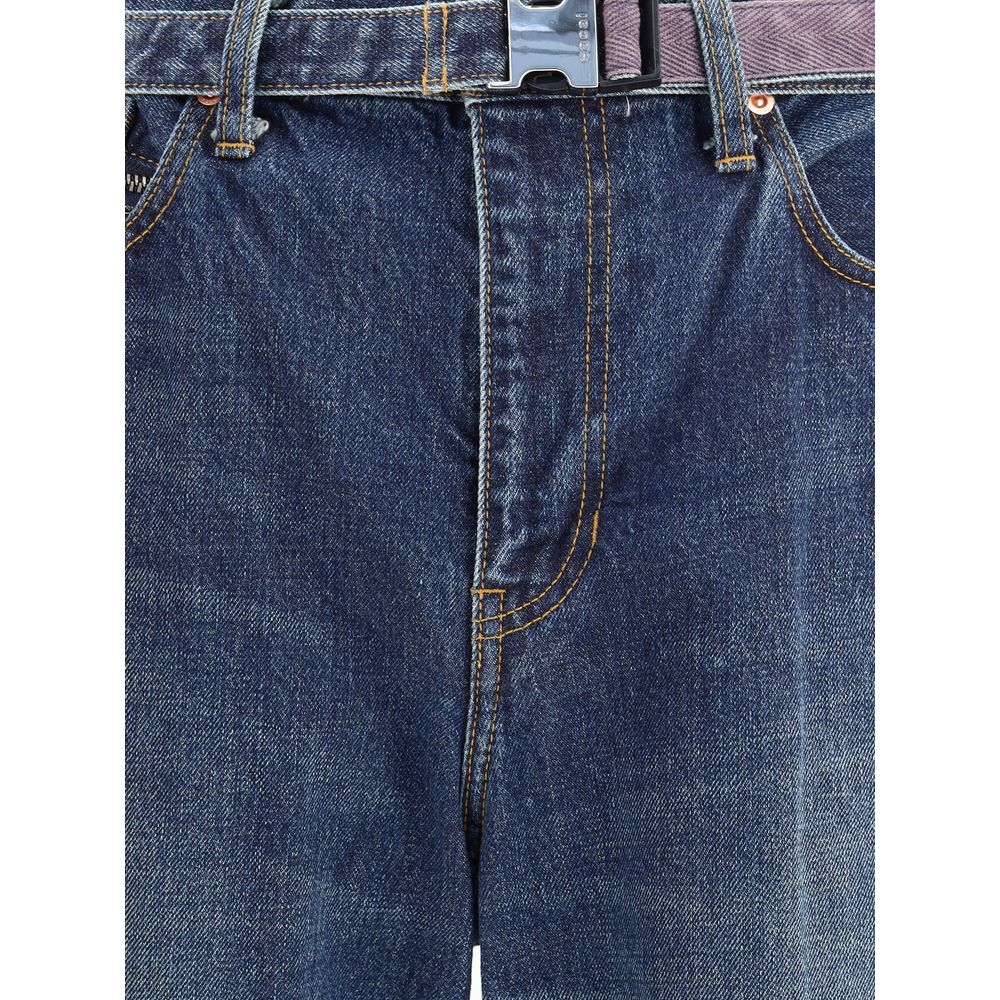 Sacai Denim-Hose