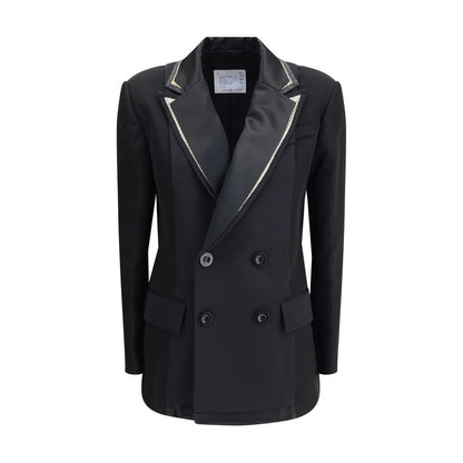 Sacai Zweireihiger Blazer mit doppeltem Revers
