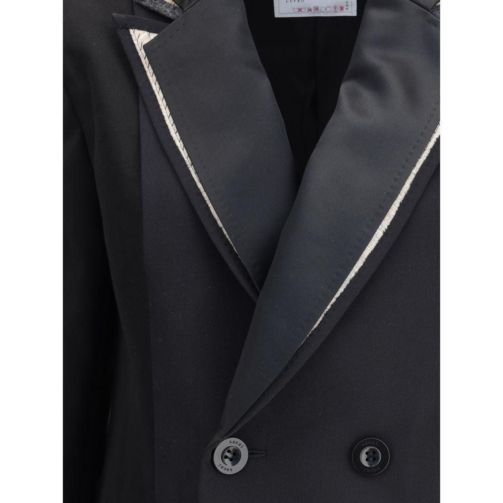 Sacai Zweireihiger Blazer mit doppeltem Revers