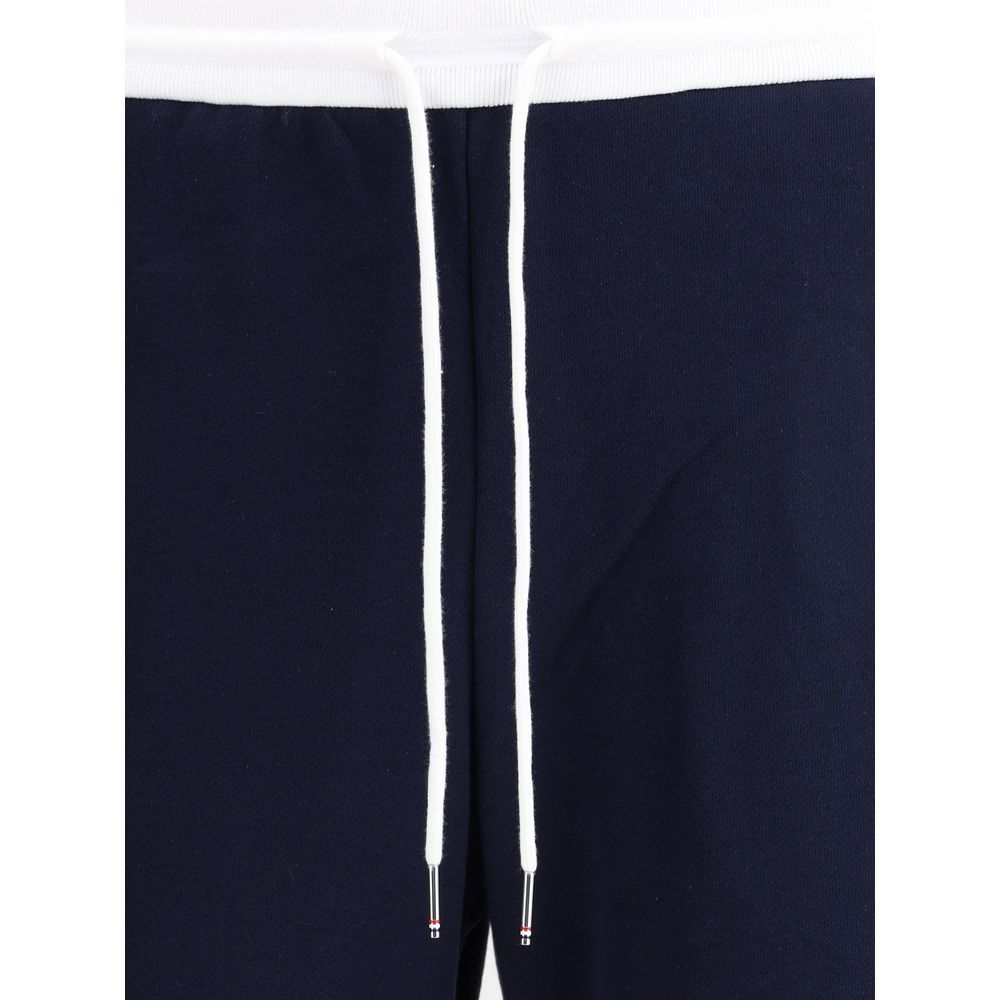 Thom Browne Blaue Baumwoll-Jogginghose (Trainingshose)