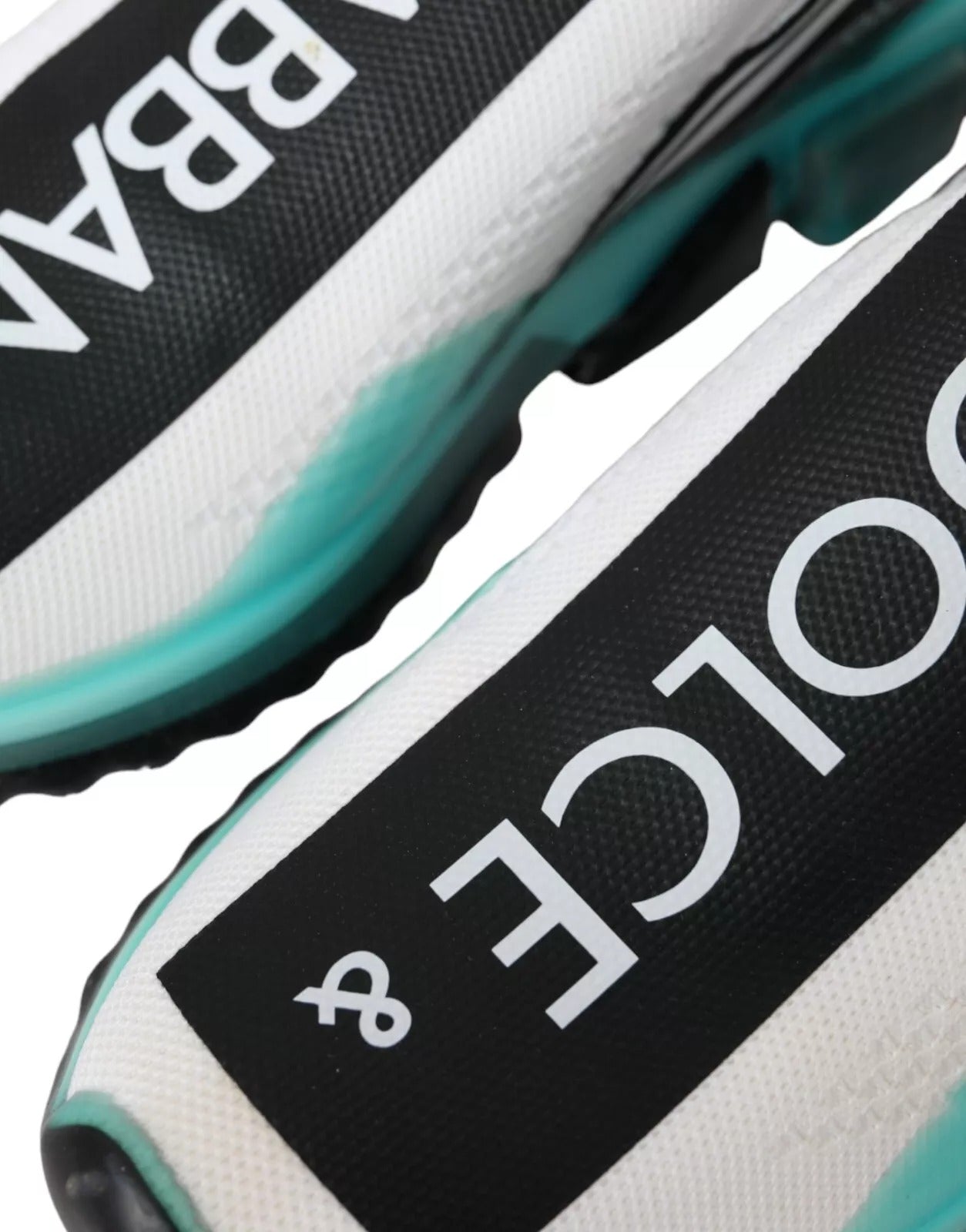 Dolce &amp; Gabbana – Slip-On-Sorrento-Sneaker in Schwarz, Weiß und Blau