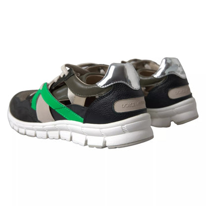 Dolce &amp; Gabbana Sneakers Mehrfarbige Schuhe aus Wildleder