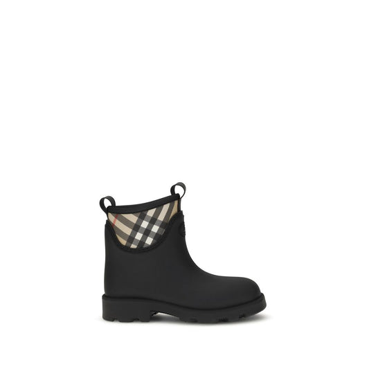 Burberry Schwarze Gummistiefeletten
