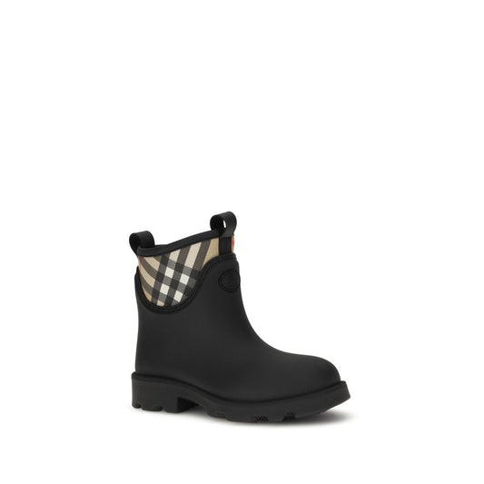 Burberry Schwarze Gummistiefeletten