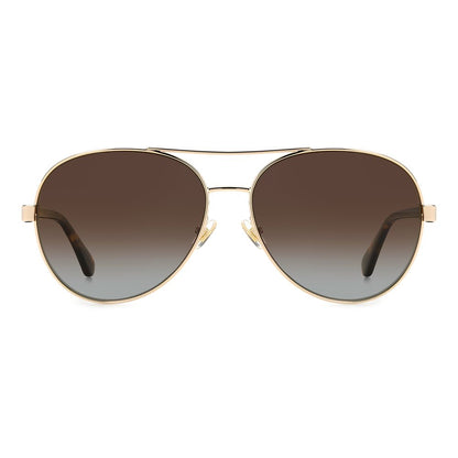 Kate Spade Sonnenbrille aus goldenem Metall
