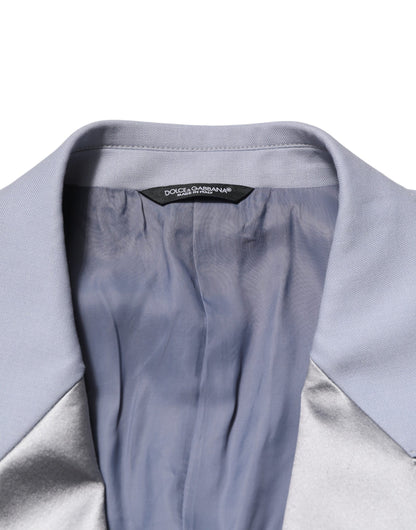 Dolce &amp; Gabbana Grauer einreihiger Anzugblazer aus Wolle für Herren