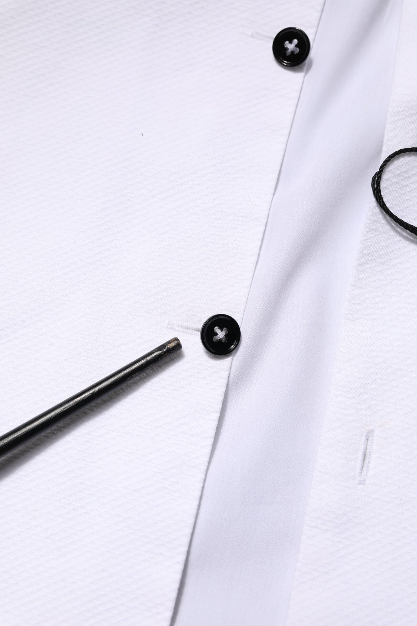 Dolce &amp; Gabbana Weißes Bib Baumwollpopeline GOLD Herren Formelles Hemd