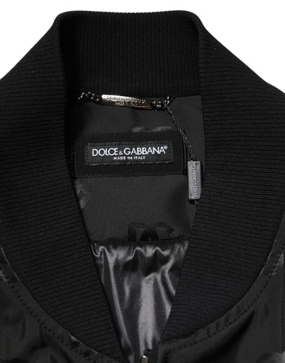 Dolce &amp; Gabbana – Schwarze Cargo-Windbreaker-Logo-Mania-Jacke