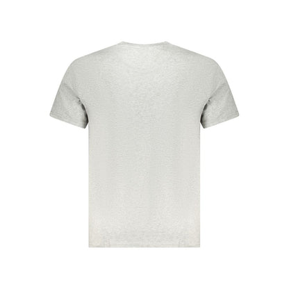 Tommy Hilfiger – Graues Herren-T-Shirt aus Baumwolle