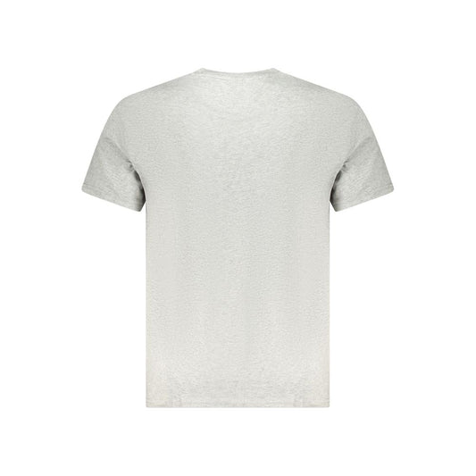Tommy Hilfiger – Graues Herren-T-Shirt aus Baumwolle