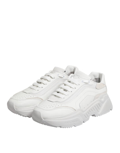 Dolce &amp; Gabbana Daymaster Low Top Sneakers aus weißem Leder