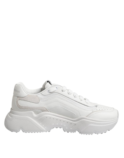 Dolce &amp; Gabbana Daymaster Low Top Sneakers aus weißem Leder