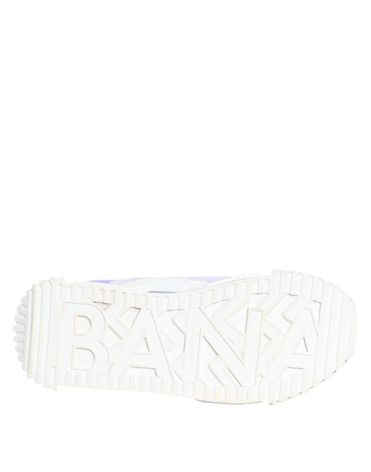 Dolce &amp; Gabbana Lila Weiß NS1 Schnürschuhe Low Top Sneakers