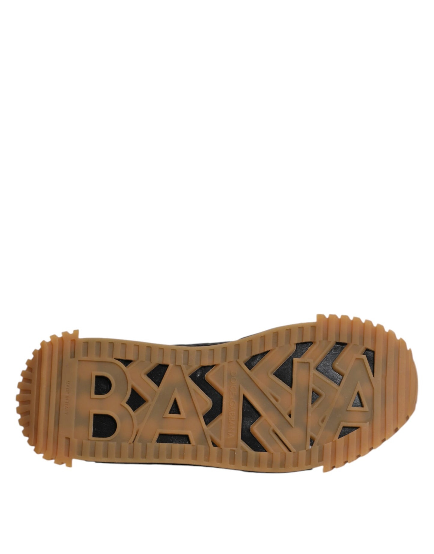 Dolce &amp; Gabbana – Schwarze, niedrige NS1-Sneaker mit Logo und Schnürung