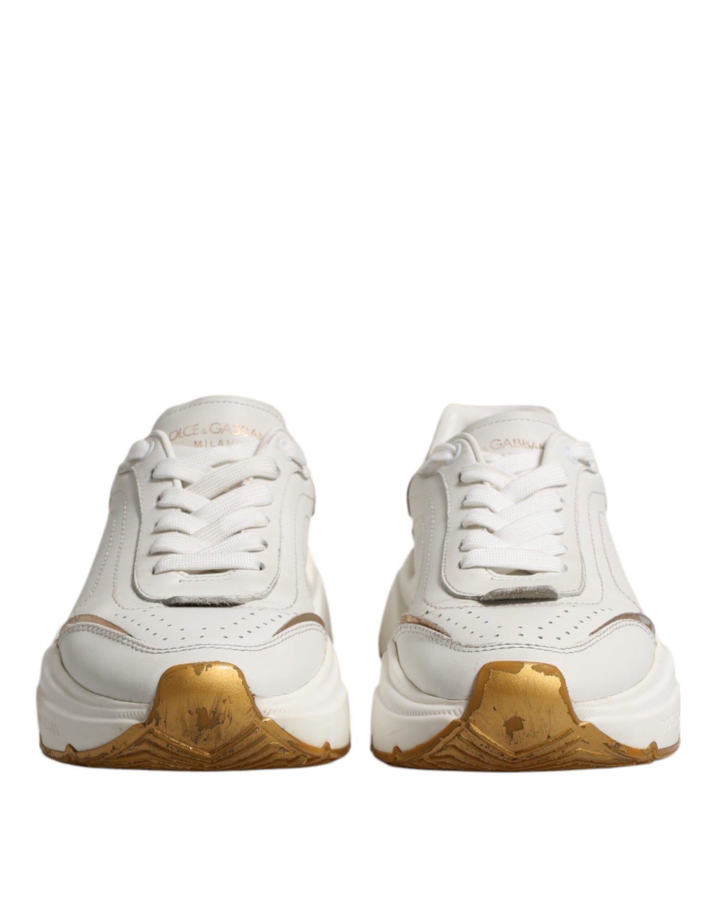 Dolce &amp; Gabbana Daymaster Low Top Sneakers in Weißgold