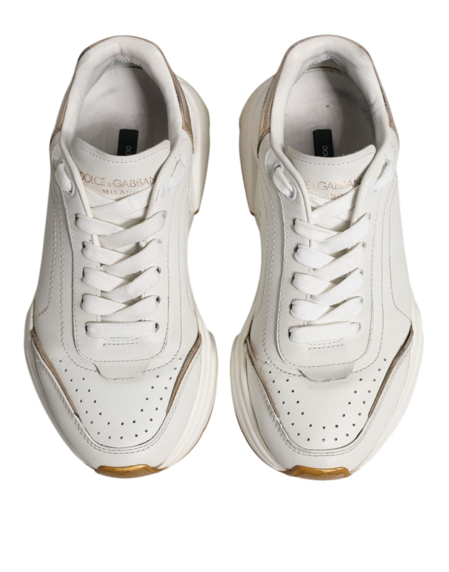 Dolce &amp; Gabbana Daymaster Low Top Sneakers in Weißgold