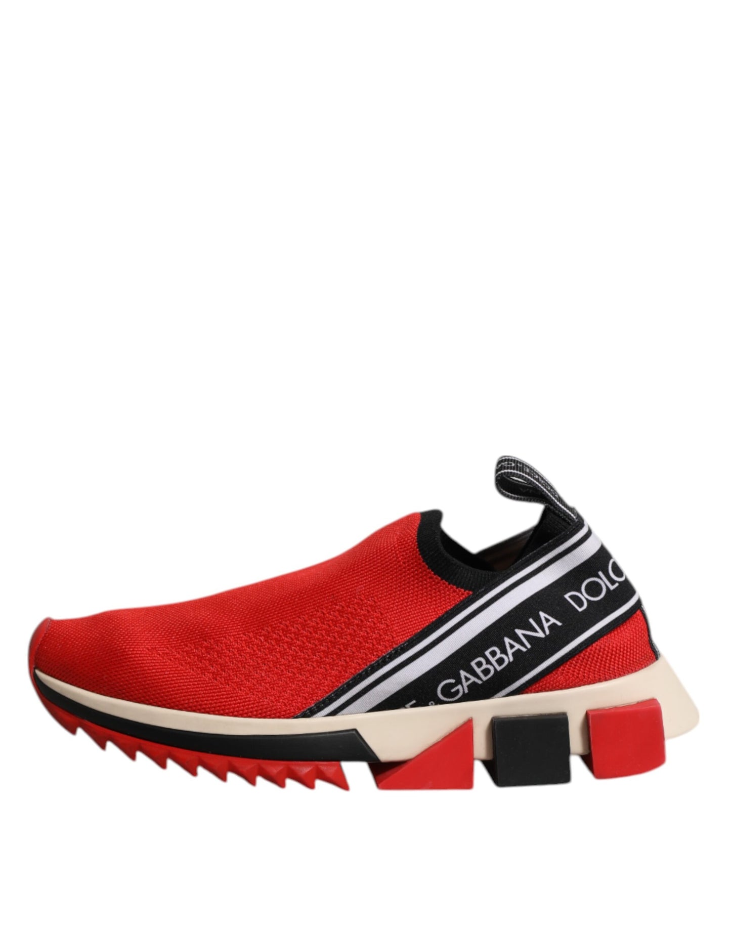 Dolce &amp; Gabbana Rote Sorrento Slip On Low Top Sneakers Schuhe