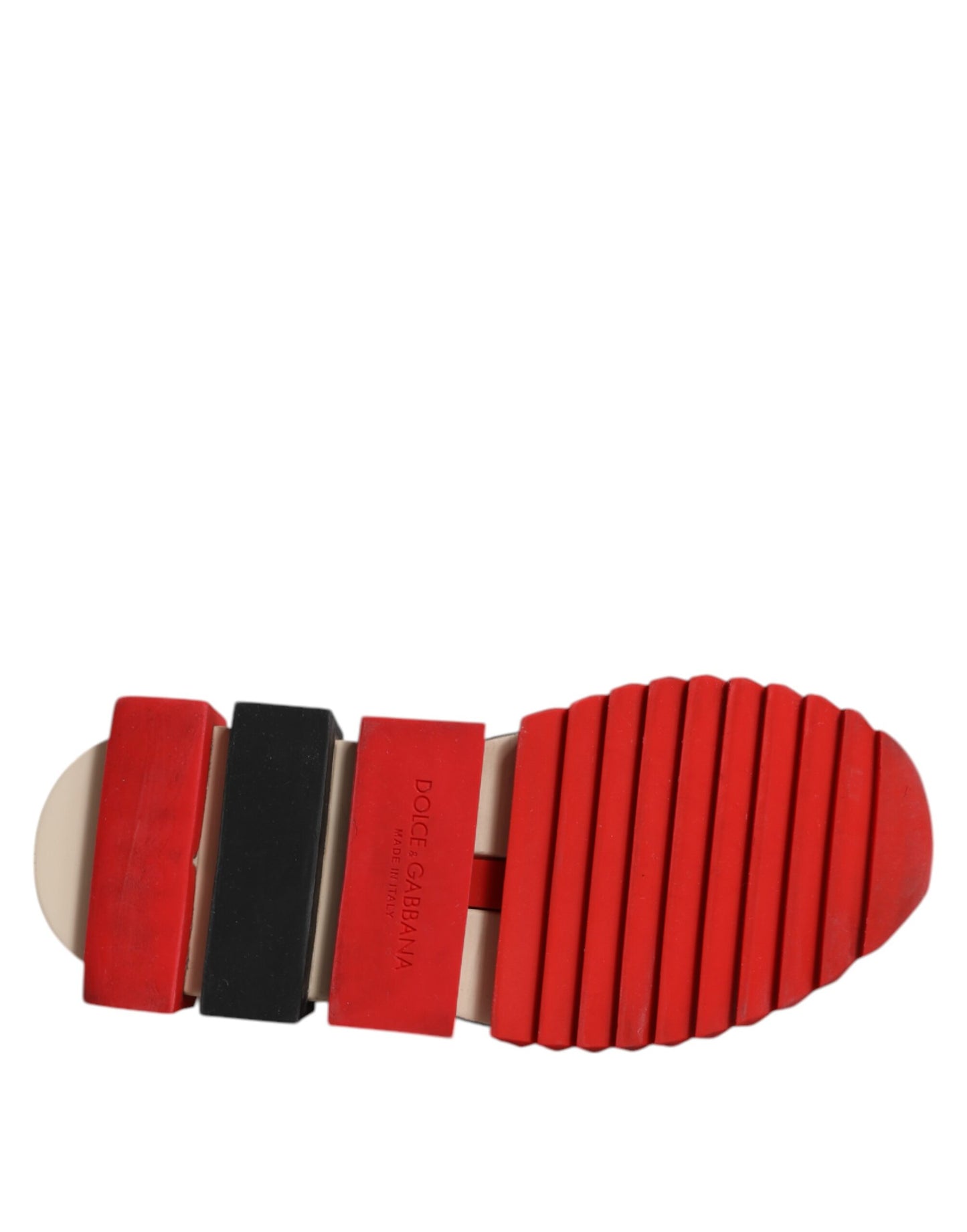 Dolce &amp; Gabbana Rote Sorrento Slip On Low Top Sneakers Schuhe