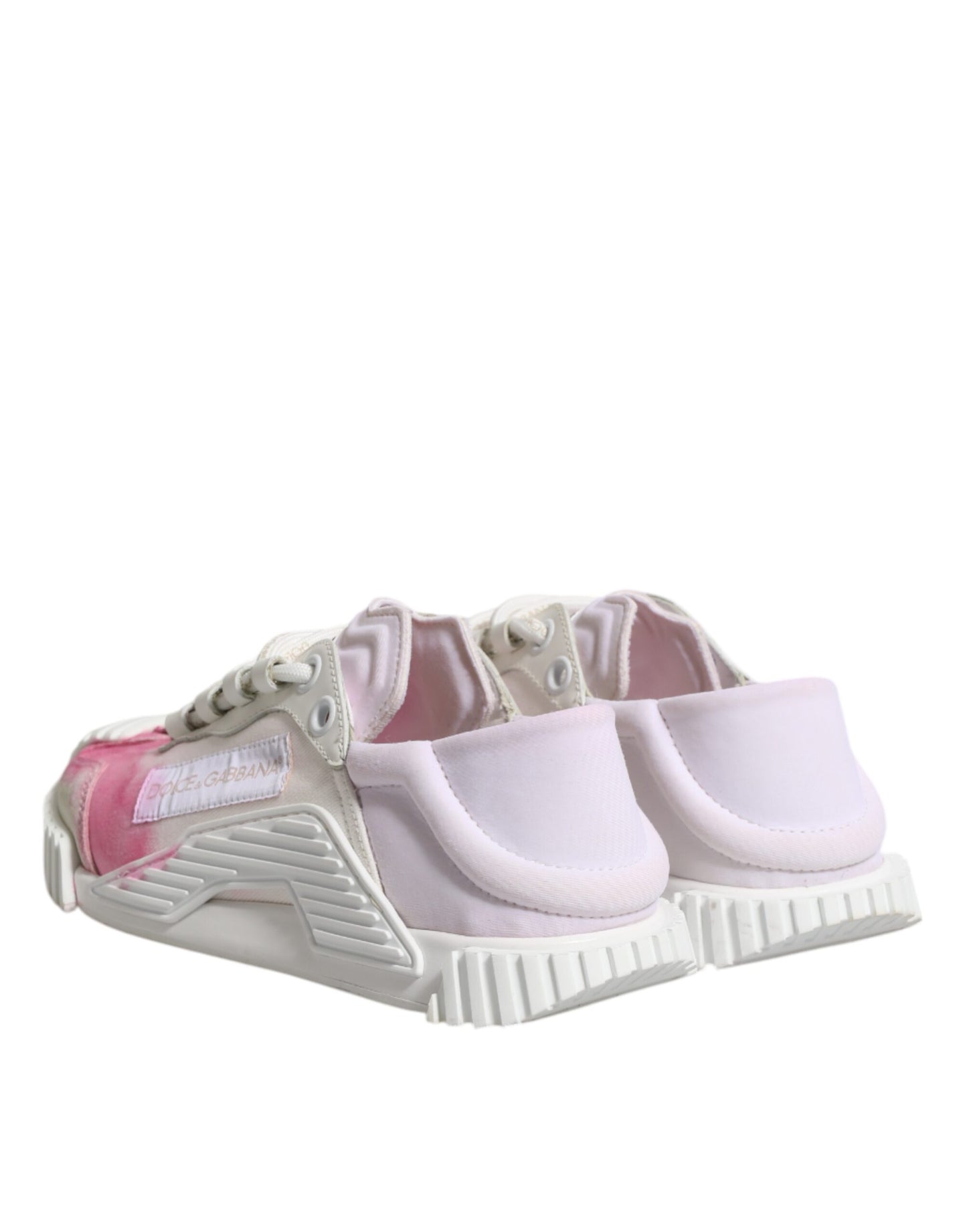 Dolce &amp; Gabbana – Weiße NS1-Schnür-Sneaker mit niedrigem Schaft