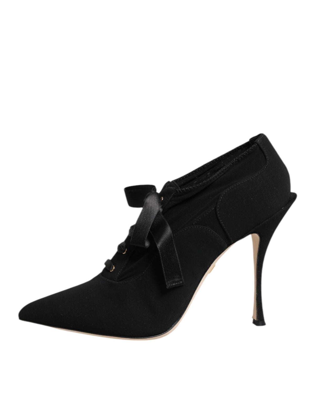 Dolce &amp; Gabbana – Schwarze Pumps mit Schnürung und Stilettoabsatz
