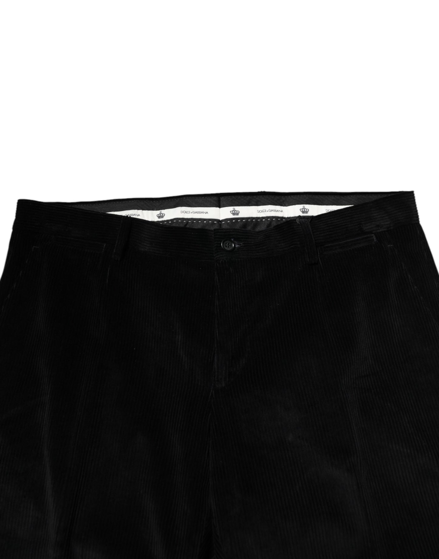 Dolce &amp; Gabbana Schwarze Herrenhose aus Baumwolle für formelle Anlässe