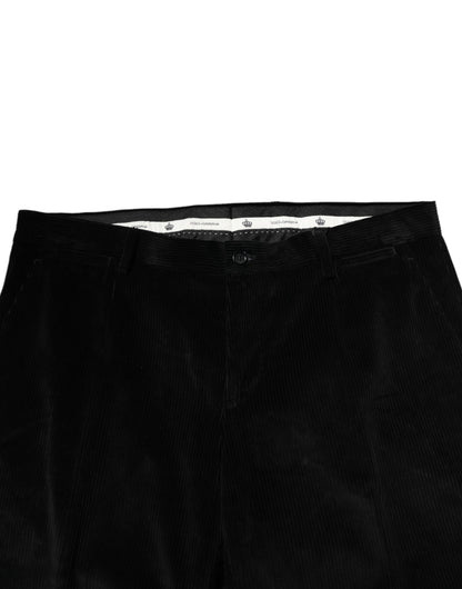 Dolce &amp; Gabbana Schwarze Herrenhose aus Baumwolle für formelle Anlässe