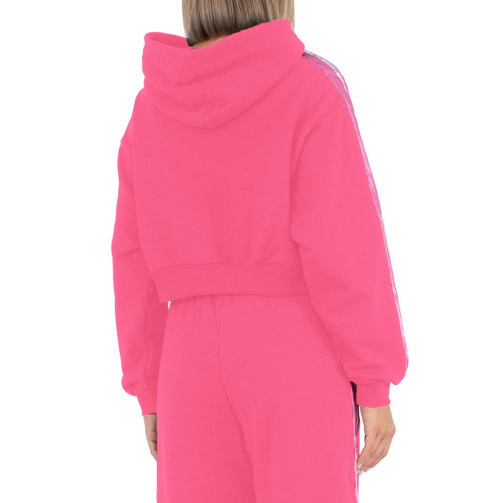 Comme Des Fuckdown Fuchsia Baumwollpullover für Damen