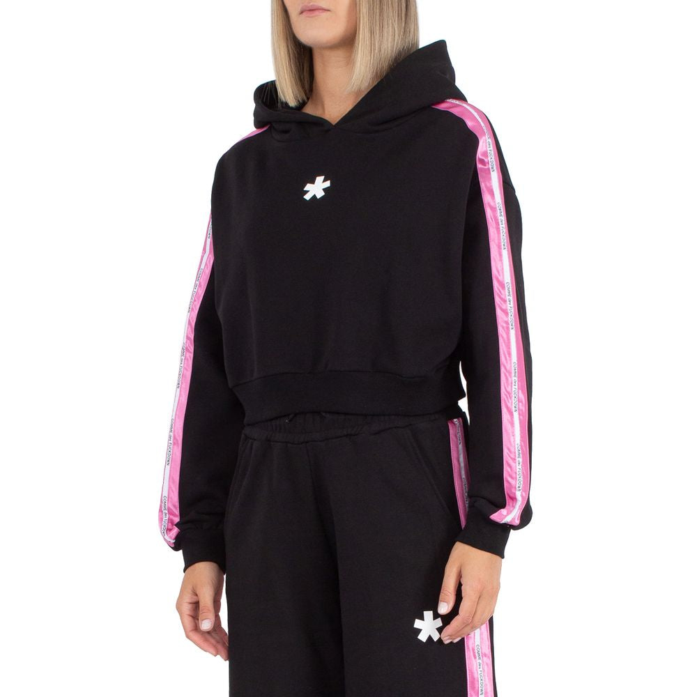 Comme Des Fuckdown Damen-Kapuzenpullover aus schwarzer Baumwolle