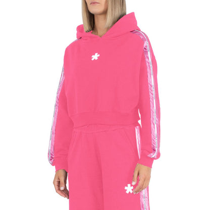 Comme Des Fuckdown Fuchsia Baumwollpullover für Damen